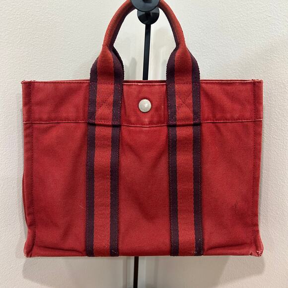 1077 HERMÈS PM Tote Red - Picture 7 of 8